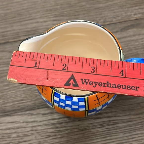 Vintage Royal Trico hand decorated geometric design pitcher Nagoya Japan unique - Picture 13 of 14